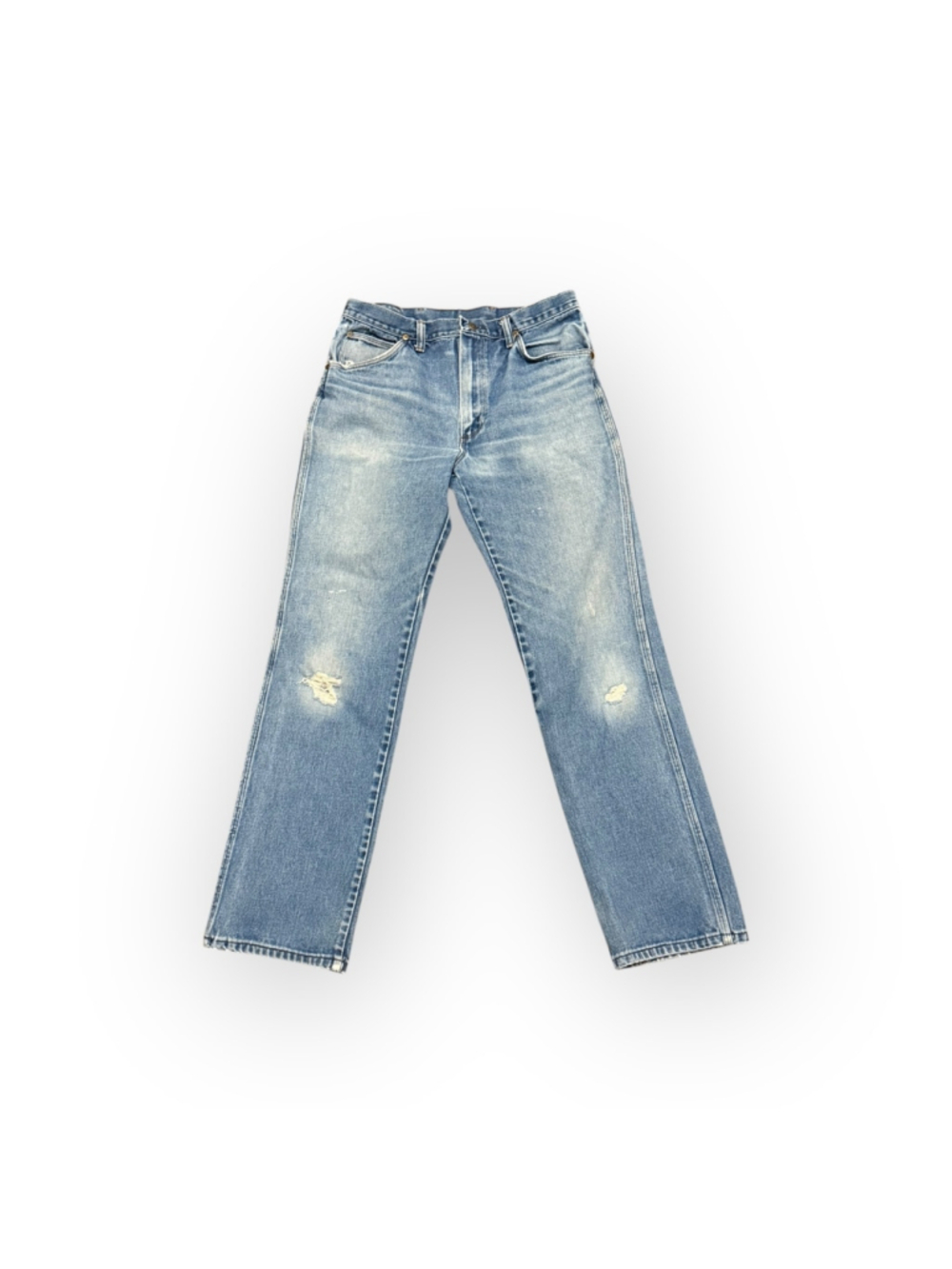 Vintage 70s Sedgefield Mens Jeans 33x32 Light Wash Distressed Straight Leg USA